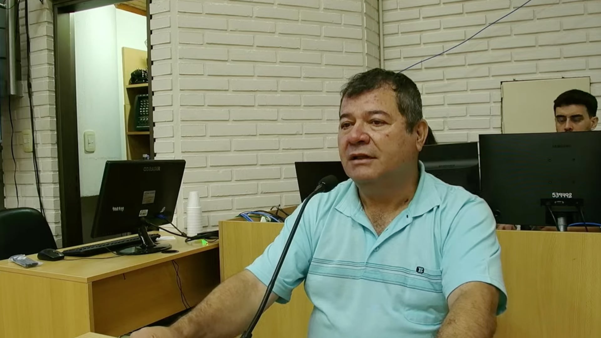 Emerenciano Sena en el juicio