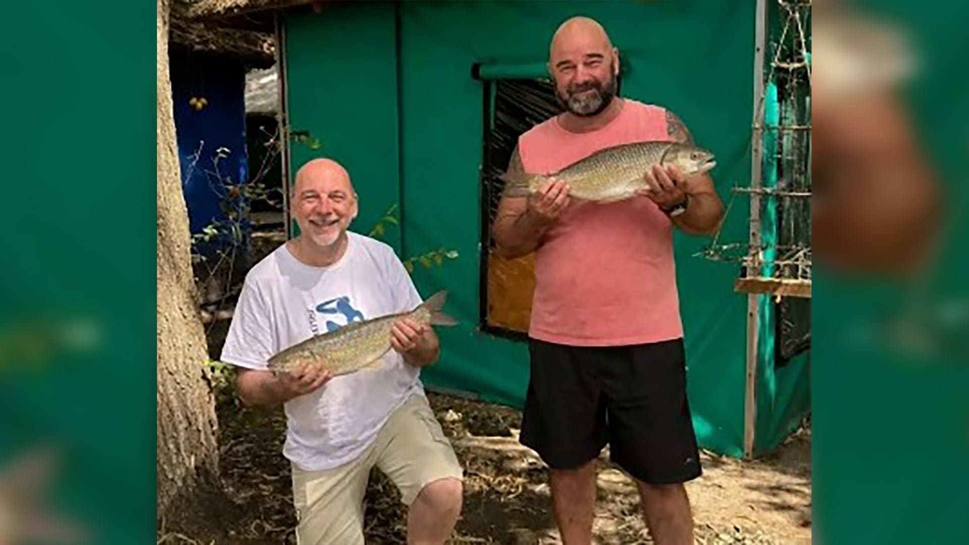 Carlos Kovach y Claudio Kovach son hermanos y aficionados a la pesca