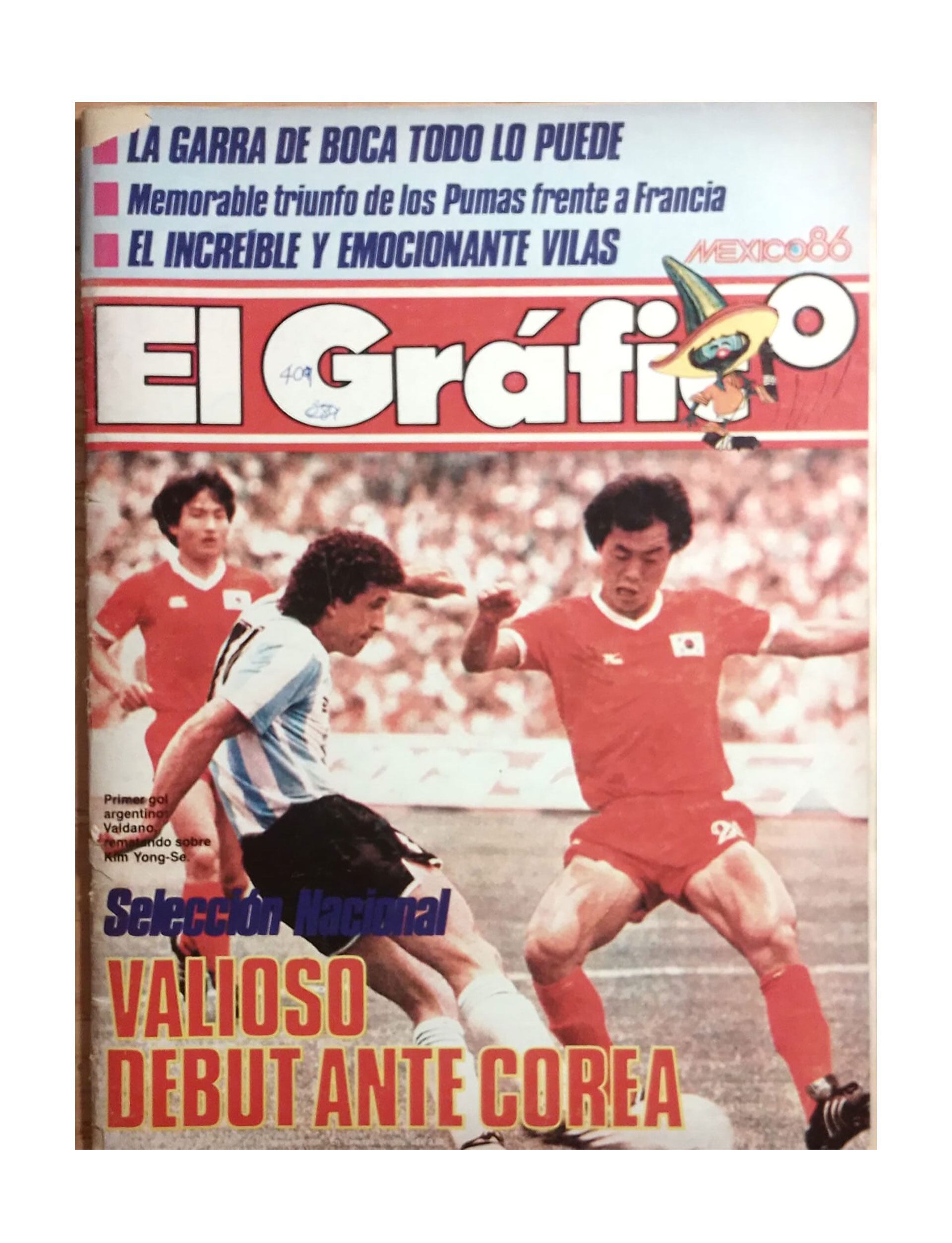 La tapa de El Gráfico dándole valor al triunfo en el debut de la Copa del Mundo