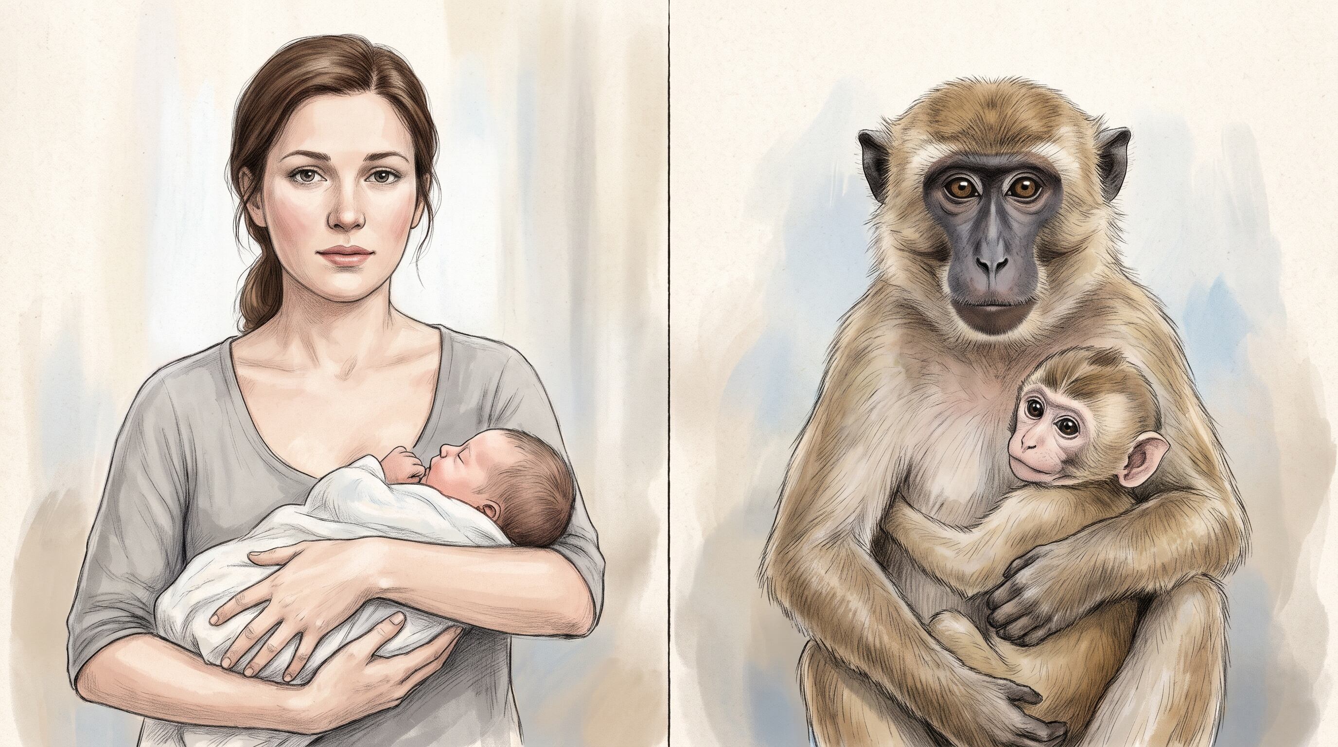 El parto en los primates presenta desafíos anatómicos y fisiológicos que muestran que la dificultad del nacimiento no es exclusiva de los humanos (Imagen Ilustrativa Infobae)