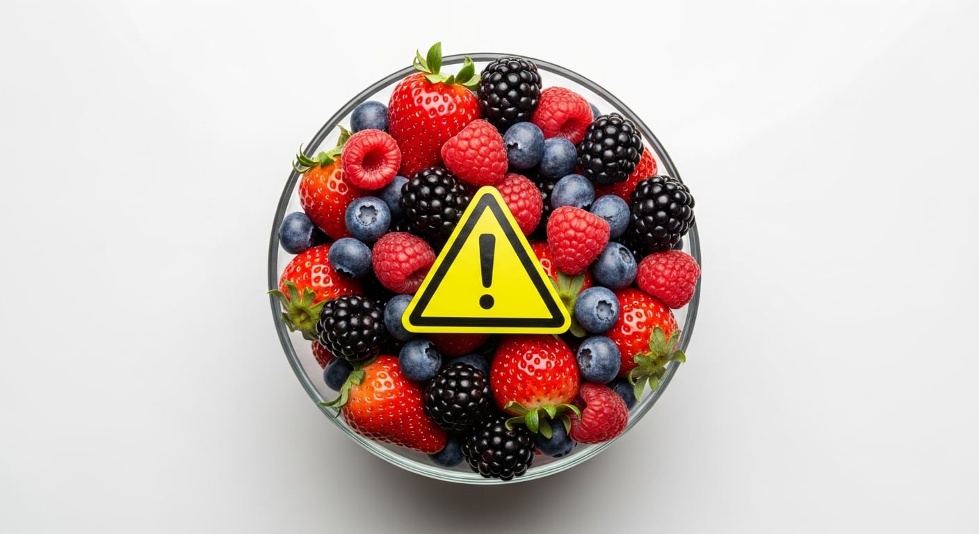 Los frutos rojos como frutillas, moras y arándanos figuran entre los productos agrícolas con más residuos de pesticidas en Estados Unidos, según la guía 2026 de EWG basada en pruebas del USDA (Imagen Ilustrativa Infobae)