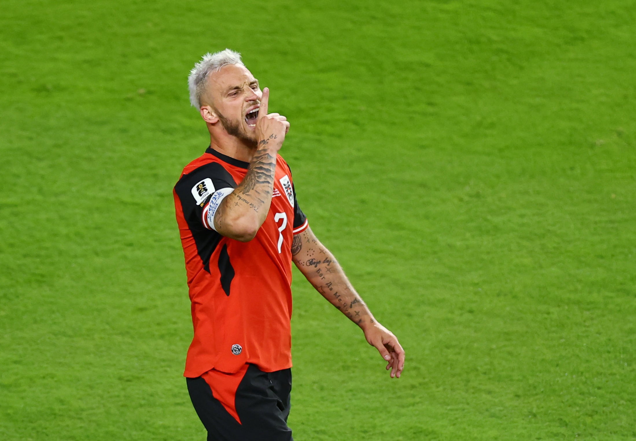 Arnautovic, figura de Austria (REUTERS/Luisa Gonzalez)