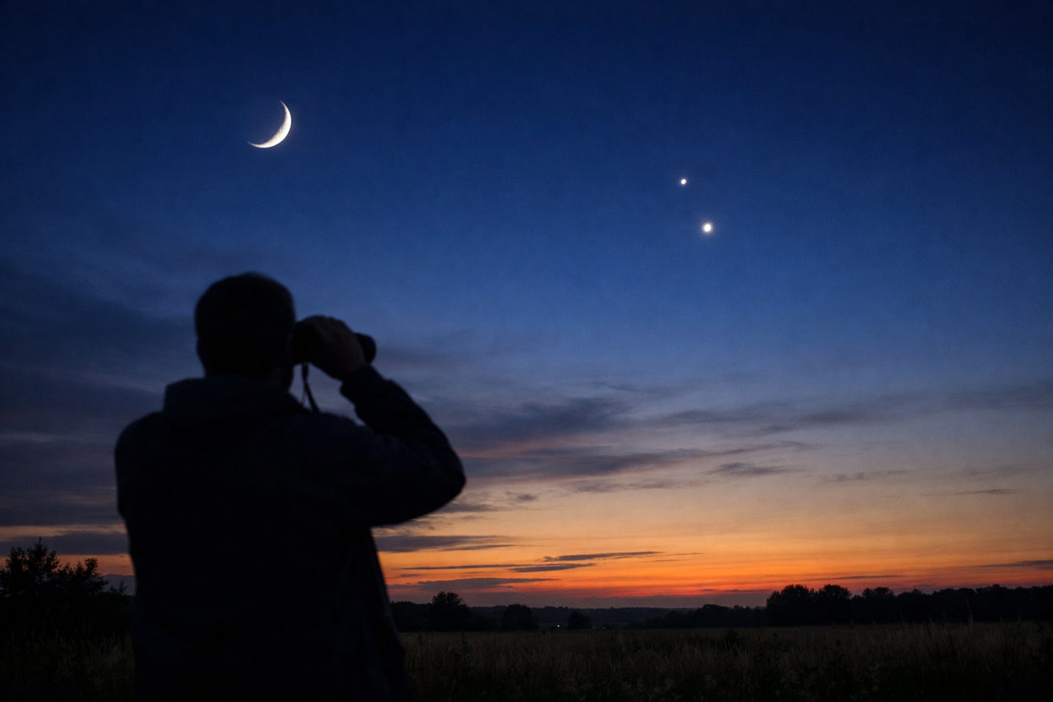 La conjunción de Venus y Júpiter será uno de los fenómenos astronómicos más destacados de junio de 2026 y no se repetirá con esa cercanía hasta 2028 (Imagen Ilustrativa Infobae)
