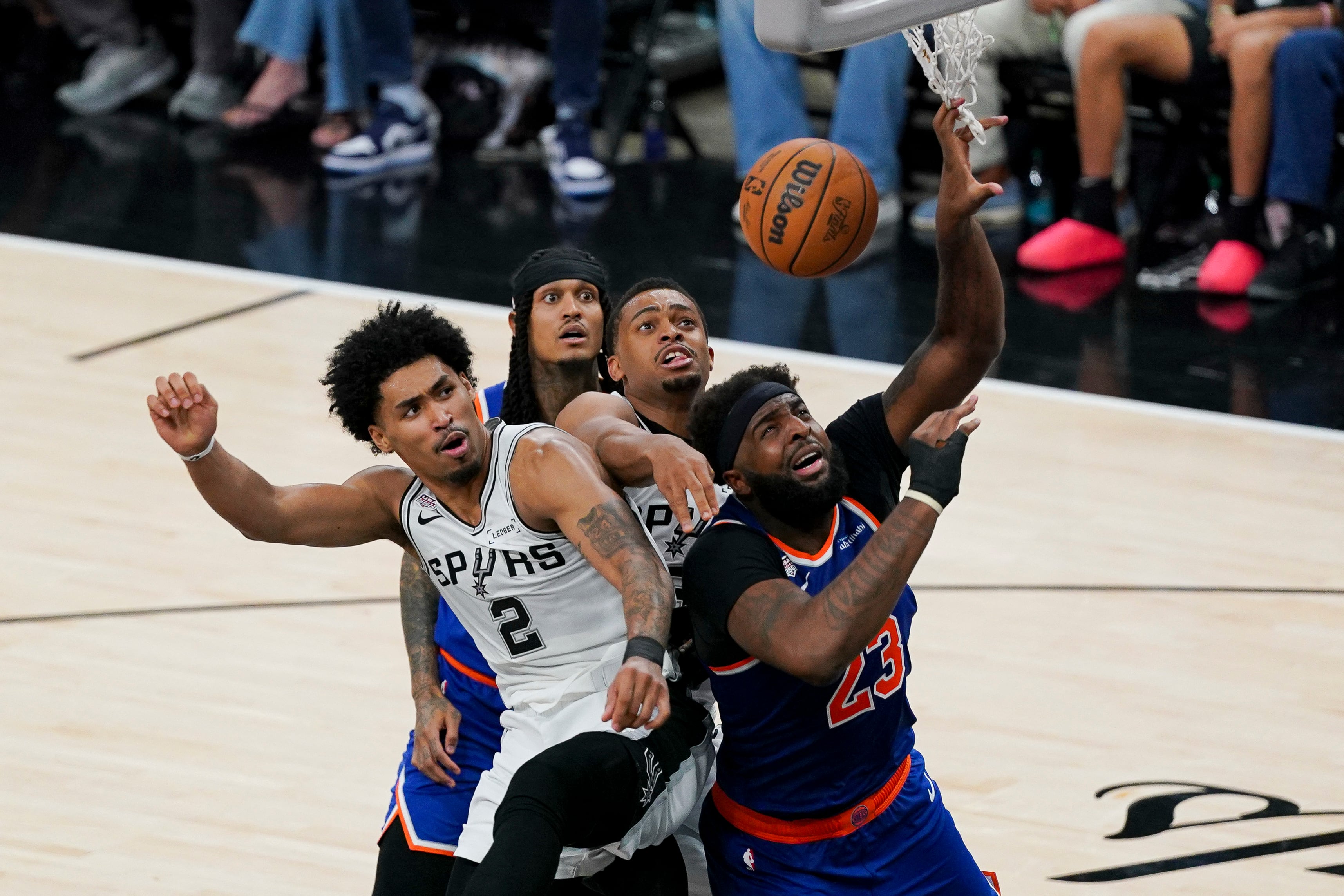 San Antonio perdió la segunda de siete finales de la NBA (Crédito: Dustin Safranek-Imagn Images)