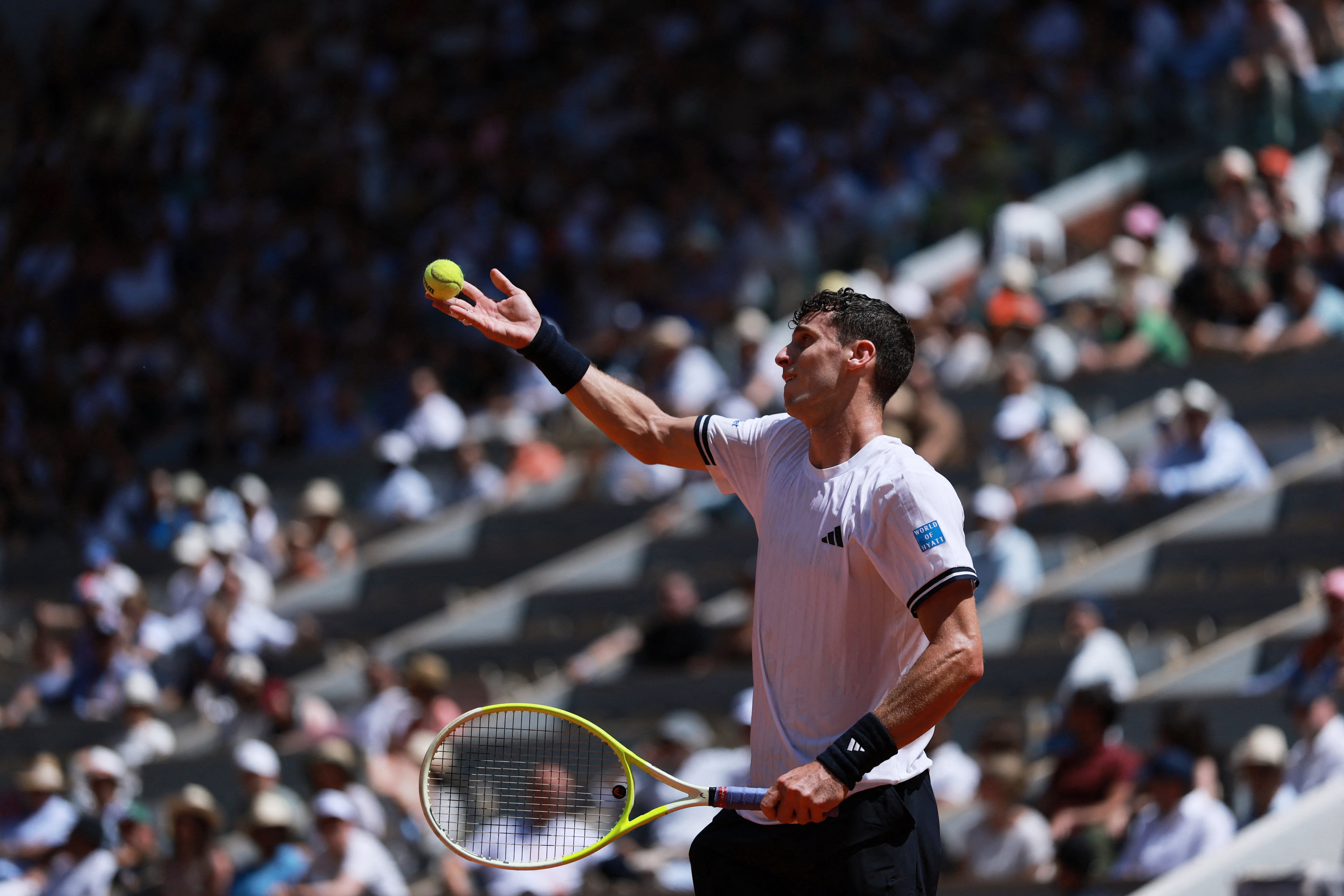 Juan Manuel Cerúndolo mostró un nivel alto desde el inicio de Roland Garros (Crédito: REUTERS/Stephanie Lecocq)