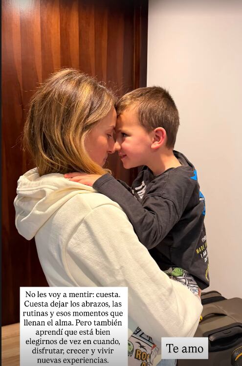 Las sentidas palabras de Mica Viciconte para su hijo Luca Cubero