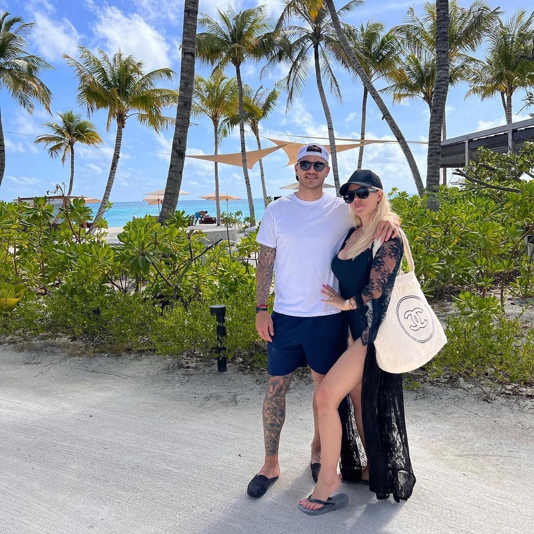 Después del conocido escándalo Wandagate, Mauro Icardi invitó a Wanda Nara a las Islas Maldivas para reconciliarse frente a la infidelidad con la China Suárez (Instagram)