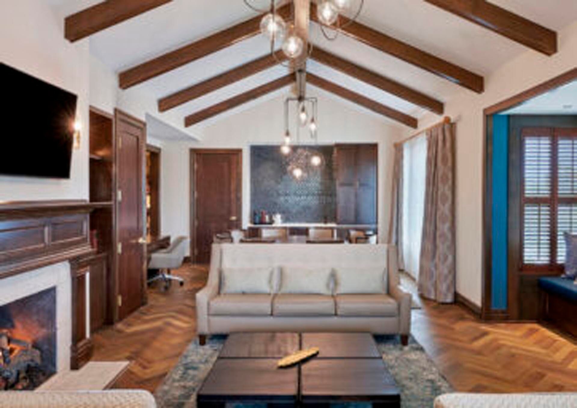 Una vista de los interiores elegantes de The Inn at Meadowbrook, el hotel considerado para la concentración de la selección de Inglaterra de cara al Mundial 2026.