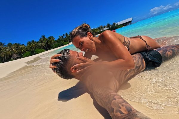 La foto de la China Suárez al desnudo que compartió Mauro Icardi desde las Islas Maldivas: “El paraíso más lindo”