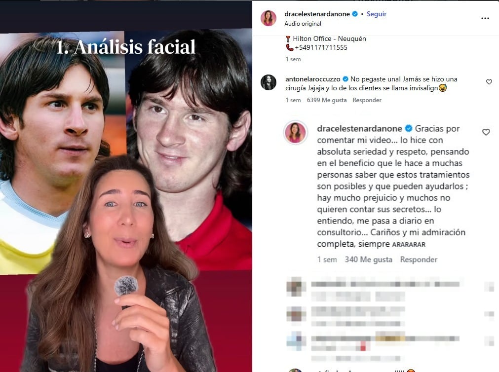 La respuesta de Antonela a la médica que enumeró una serie de cirugías a las que se habría sometido Lionel