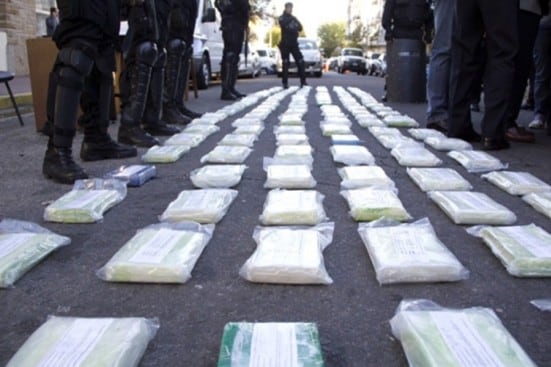 La cocaína del operativo Leones Blancos