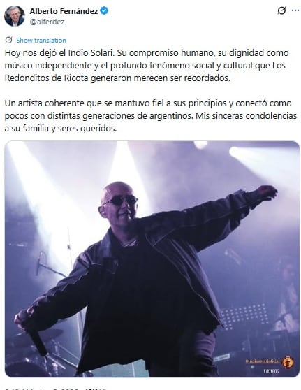 La muerte del Indio Solari: la Policía retiró el cuerpo de la casa