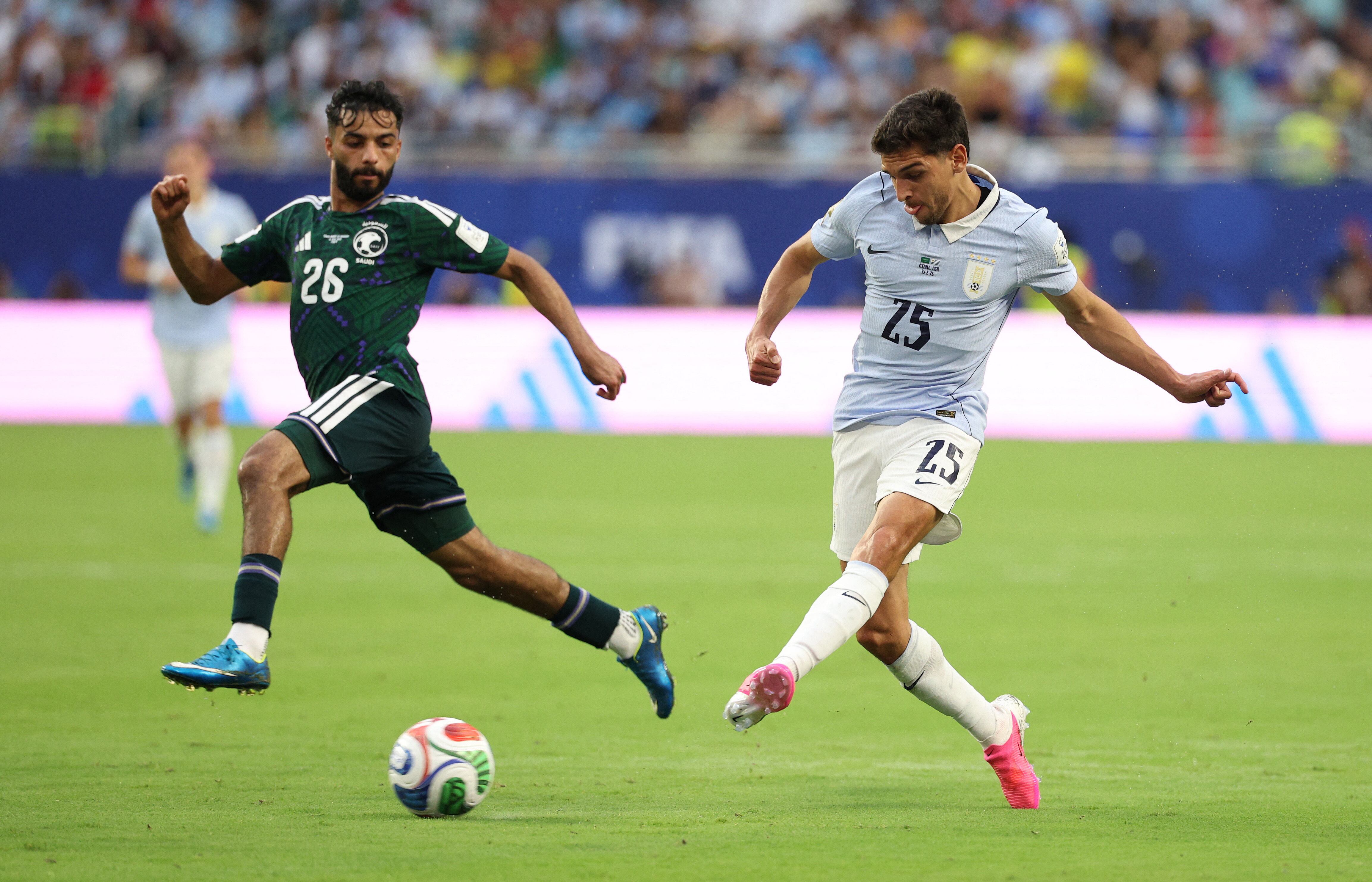 Juan Manuel Sanabria entró desde el banco en el partido ante Arabia Saudita (Reuters/Nathan Ray Seebeck)