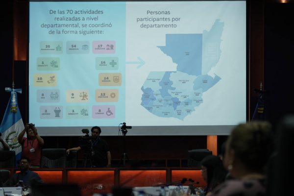 La vicepresidenta Karin Herrera dirige una reunión del Gabinete de Desarrollo Social con un nuevo sistema digital