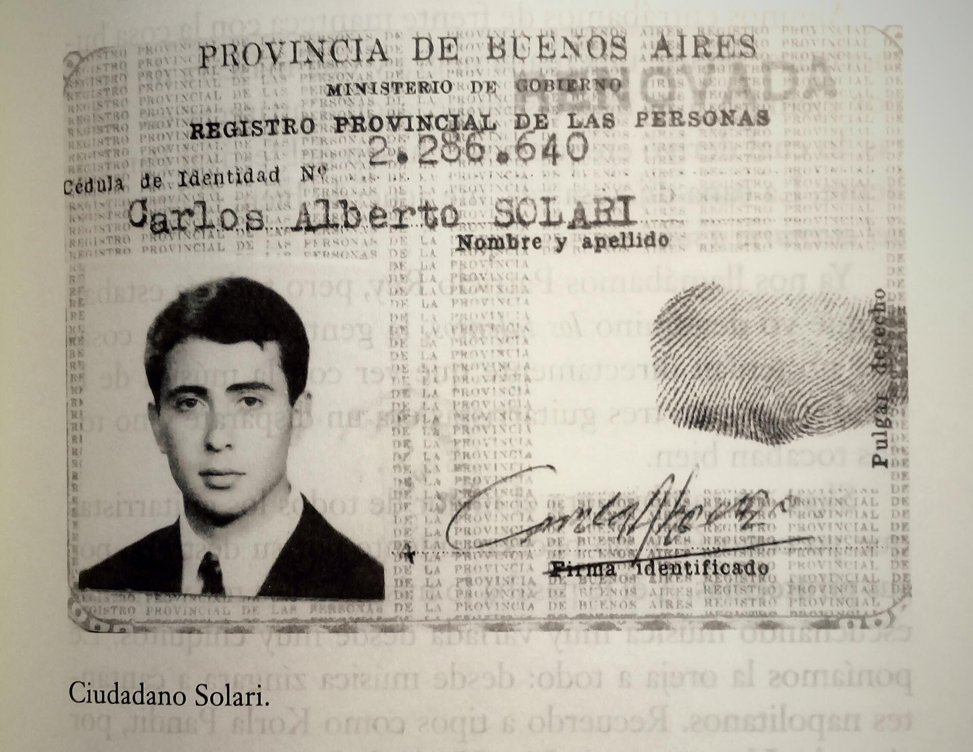 Carlos Alberto Solari, alias el Indio