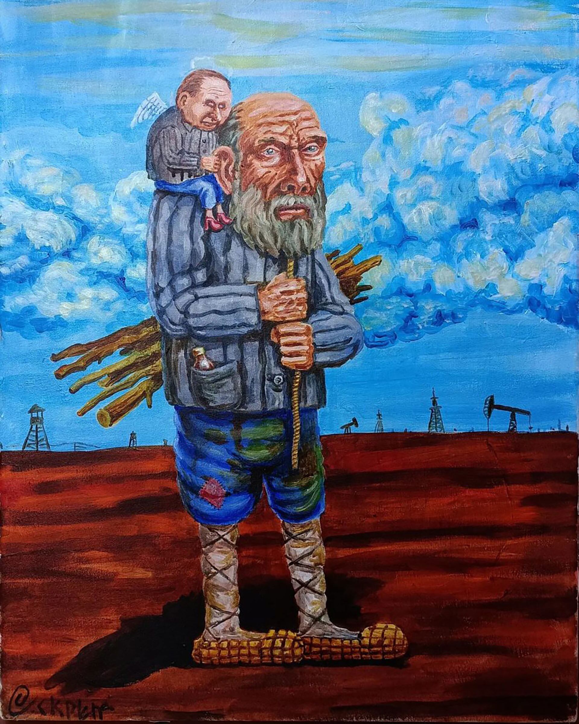 Las caricaturas eran muy críticas con Putin