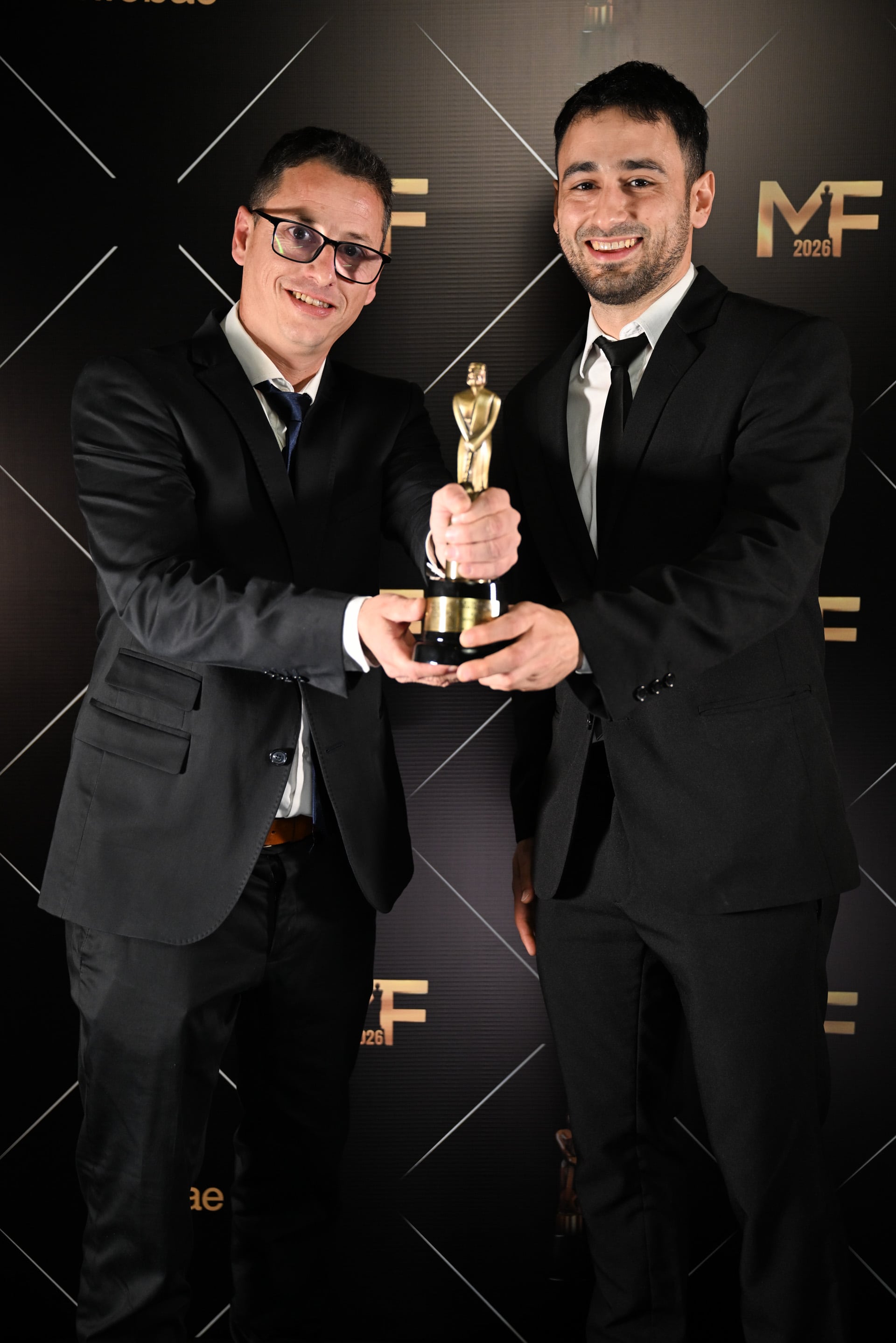 Sebastián Gálligo, jefe de redacción, y Pablo Ortiz, periodista de ahora.com — Ganadores de Diseño integral