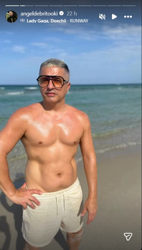 Las historias de Instagram de Ángel de Brito desde Miami desataron reacciones y comentarios en redes sociales