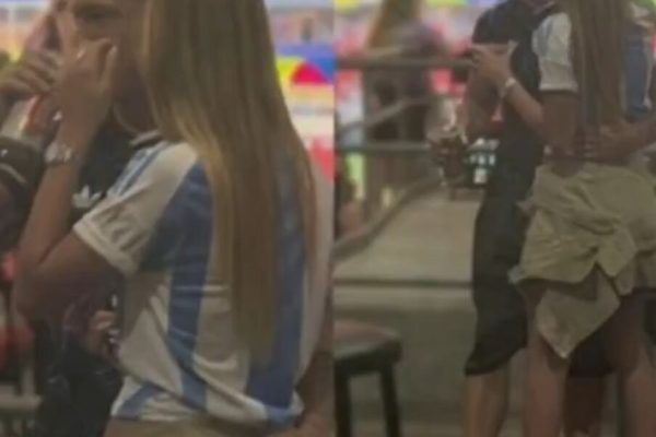 Las primeras fotos de Ian Lucas con su nueva novia en el debut de la selección