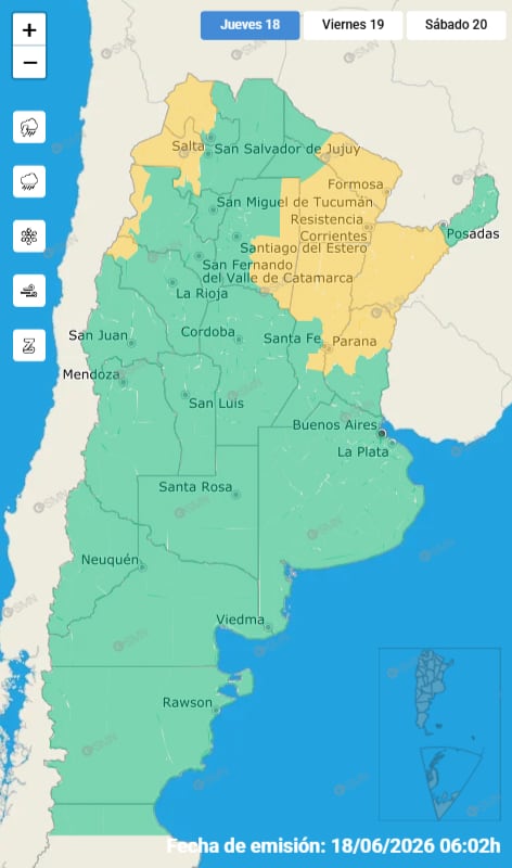 Llegan las lluvias y un frente frío, pero el tiempo mejora para el fin de semana en el AMBA