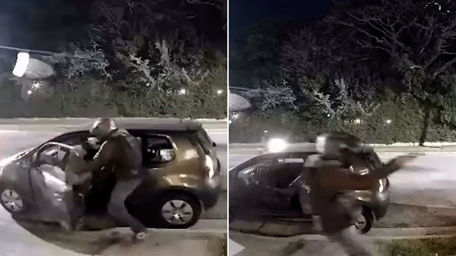 Uno de los delincuentes descendió de la moto y, mediante amenazas con un arma de fuego, la obligó a bajar del vehículo