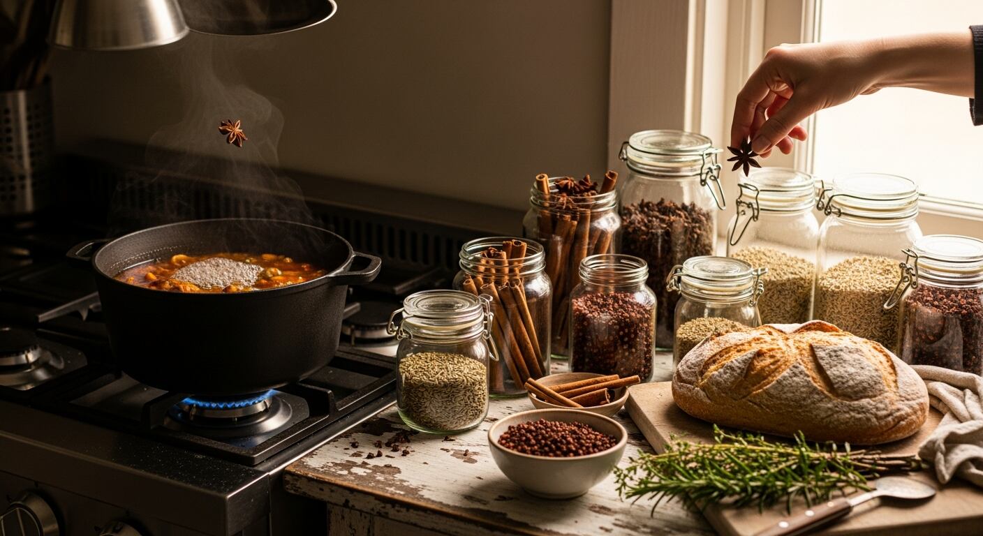 Los frascos de especias acumulan suciedad cuando se manipulan durante la preparación de alimentos sin higiene previa. (Imagen Ilustrativa Infobae)