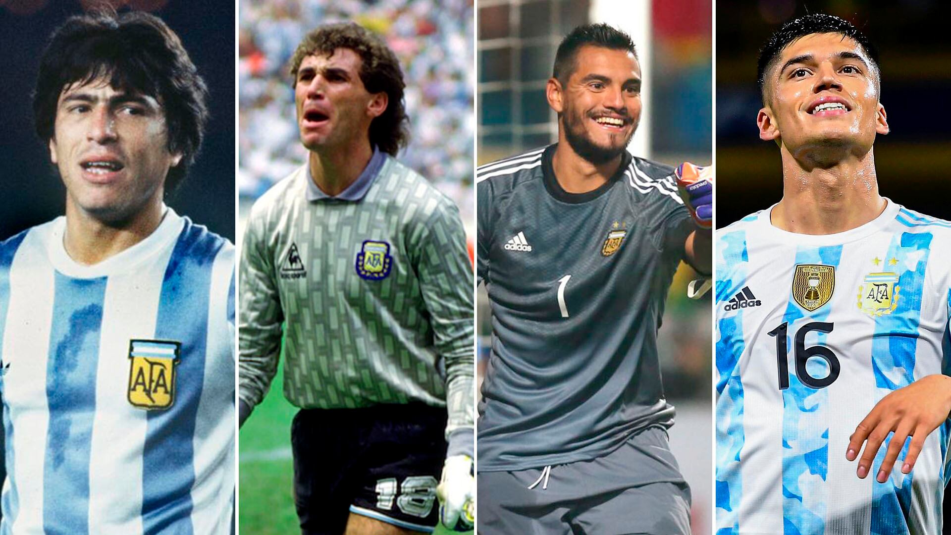 Daniel Passarella, Nery Pumpido, Chiquito Romero y el Tucu Correa