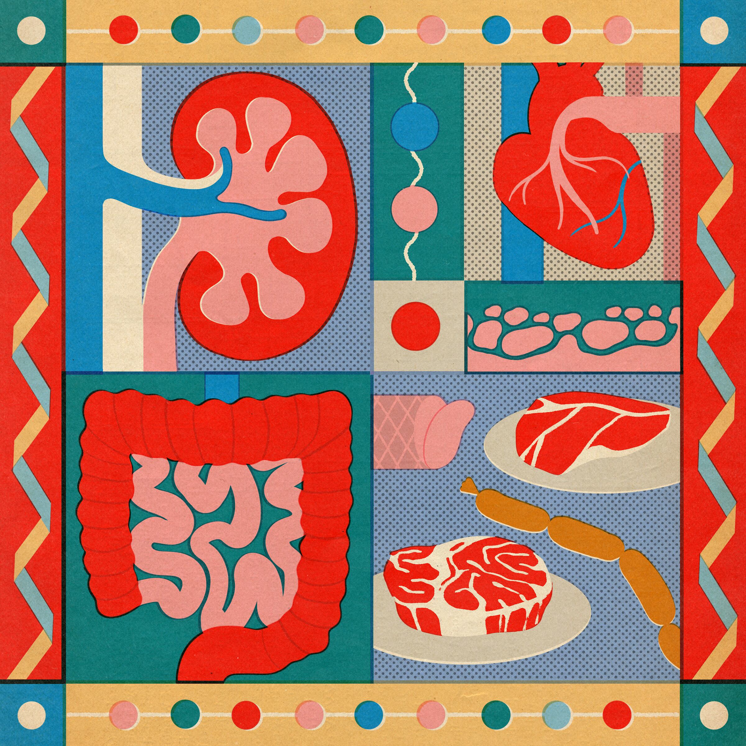 El consumo excesivo de carne roja y procesada se asocia con mayor riesgo de diabetes tipo 2 y cáncer colorrectal. (NYT)