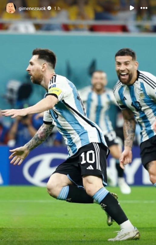 Susana Giménez compartió una imagen de Lionel Messi en el Mundial 2022 para sumarse al festejo por la Selección Argentina