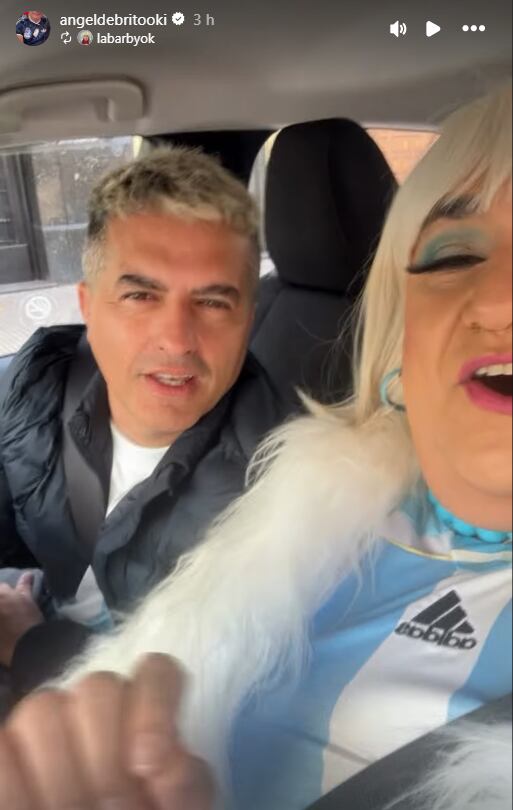 Ángel de Brito mostró la previa del partido con La Barby y también homenajeó a Lionel Messi por el récord con la Selección Argentina