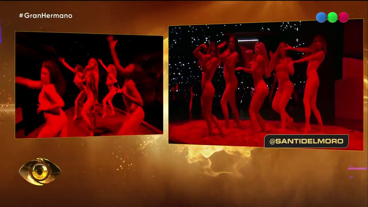 La comparación de la coreografía de los jugadores de Gran Hermano con la original