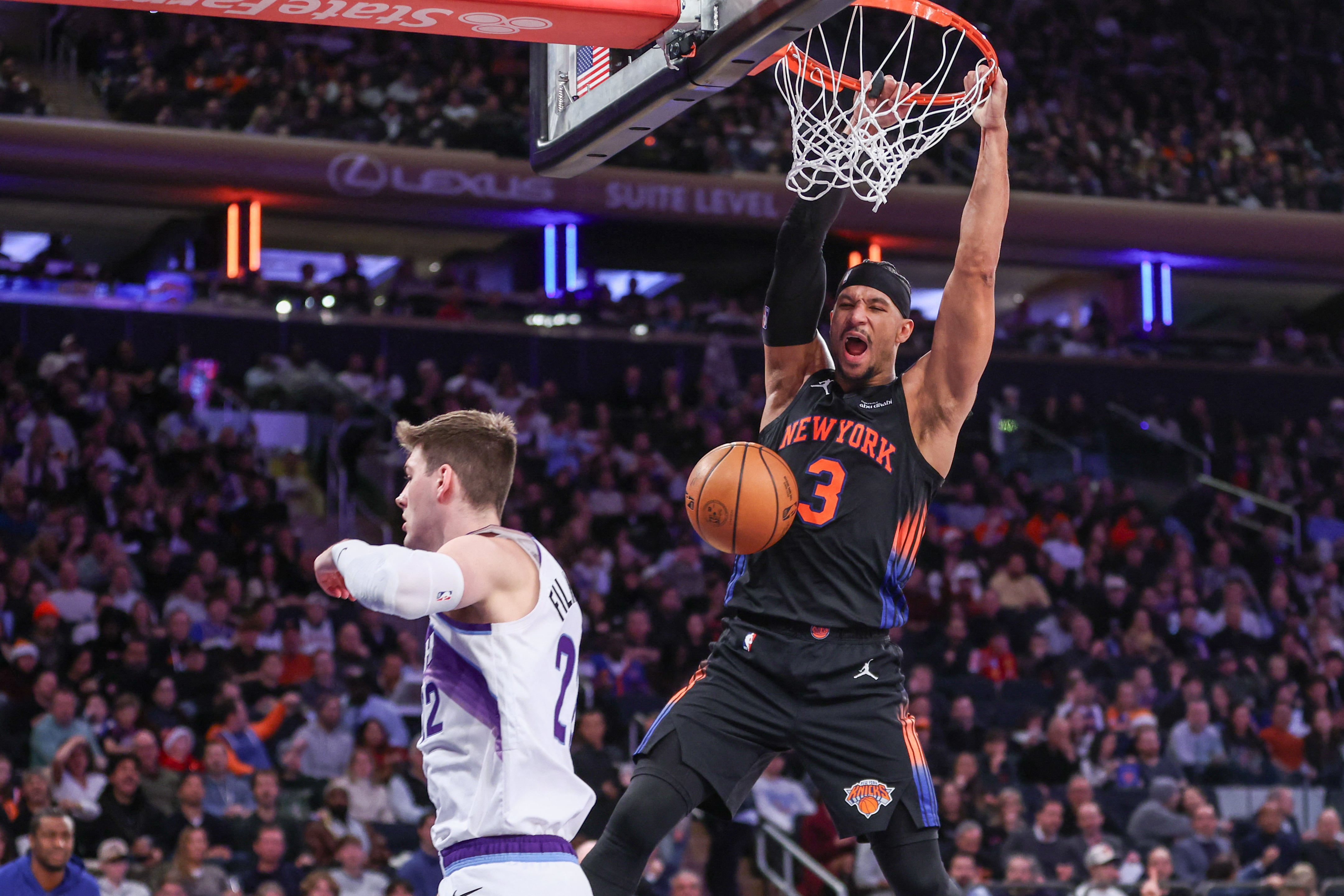 El equilibrio entre disfrutar el presente y mantener la disciplina alimentaria es fundamental en la rutina del escolta de los Knicks para afrontar las Finales (Mandatory Credit: Wendell Cruz-Imagn Images)