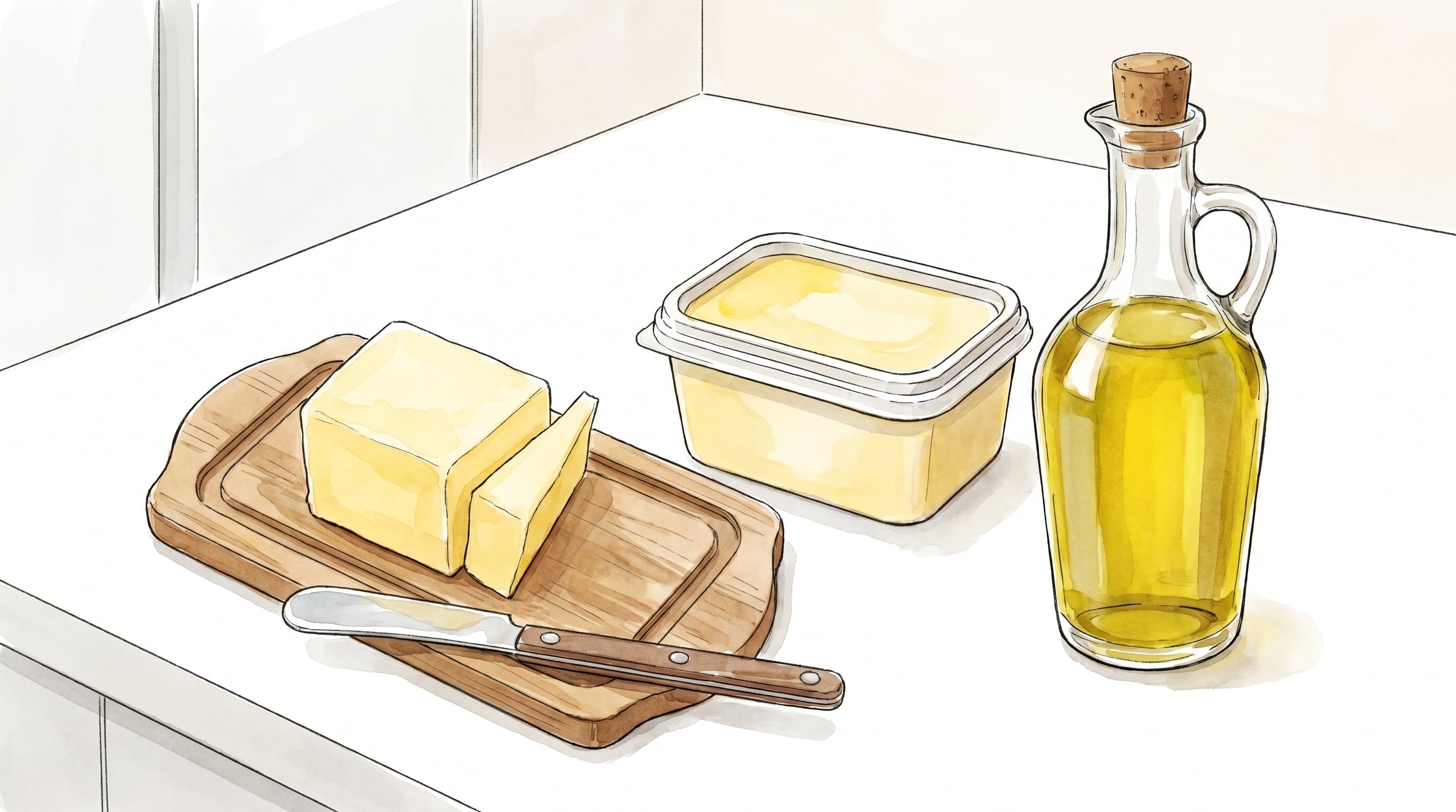 La elección entre manteca, margarina y aceites vegetales influye en el riesgo cardiovascular. (Imagen Ilustrativa Infobae)