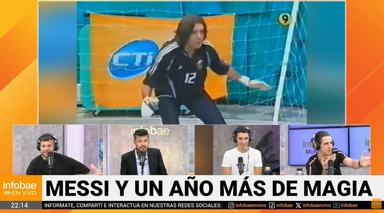 Tinelli recordó la noche de 2005 en ShowMatch cuando Messi, con 18 años, pateó penales y le hizo un gol en Canal Nueve