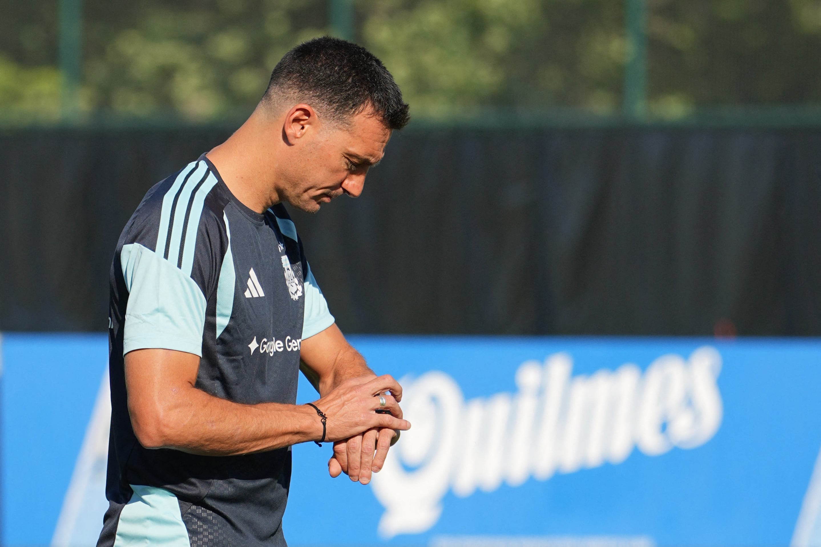 Beltrán señaló que Lionel Scaloni está tranquilo pero no conforme con el rendimiento de la Selección argentina en el Mundial (Reuters/Denny Medley)