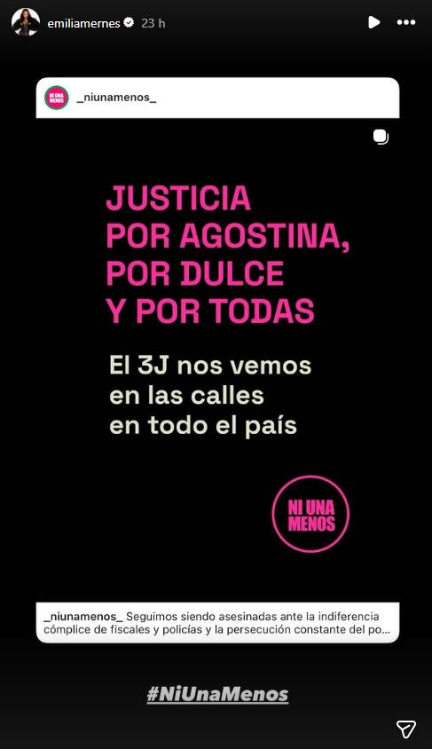 Emilia Mernes pidió justicia por las dos menores de edad que fueron asesinados