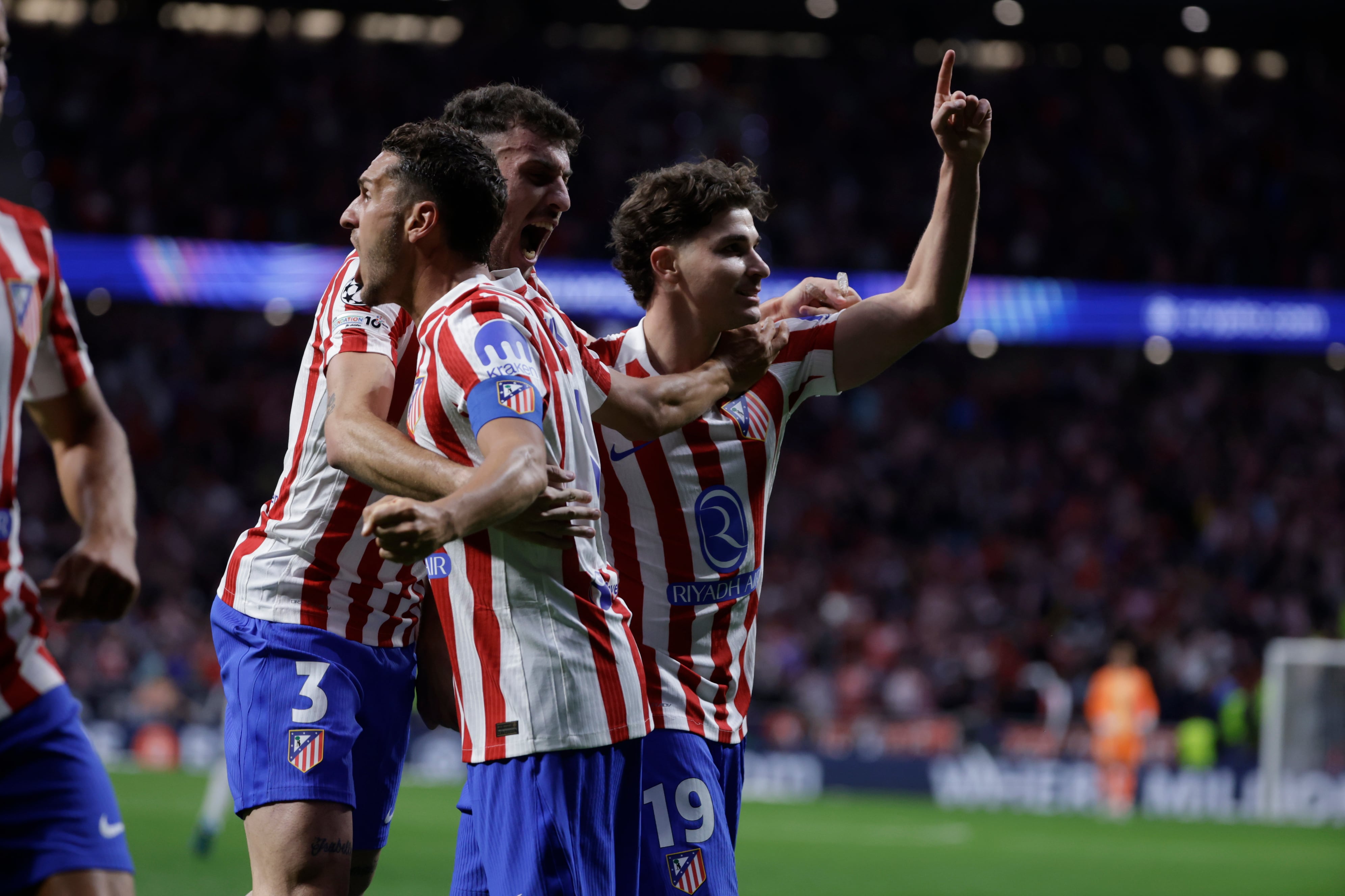 El delantero del Atlético de Madrid Julián Alvarez pidió abandonar la institución en este mercado de pases (Efe)