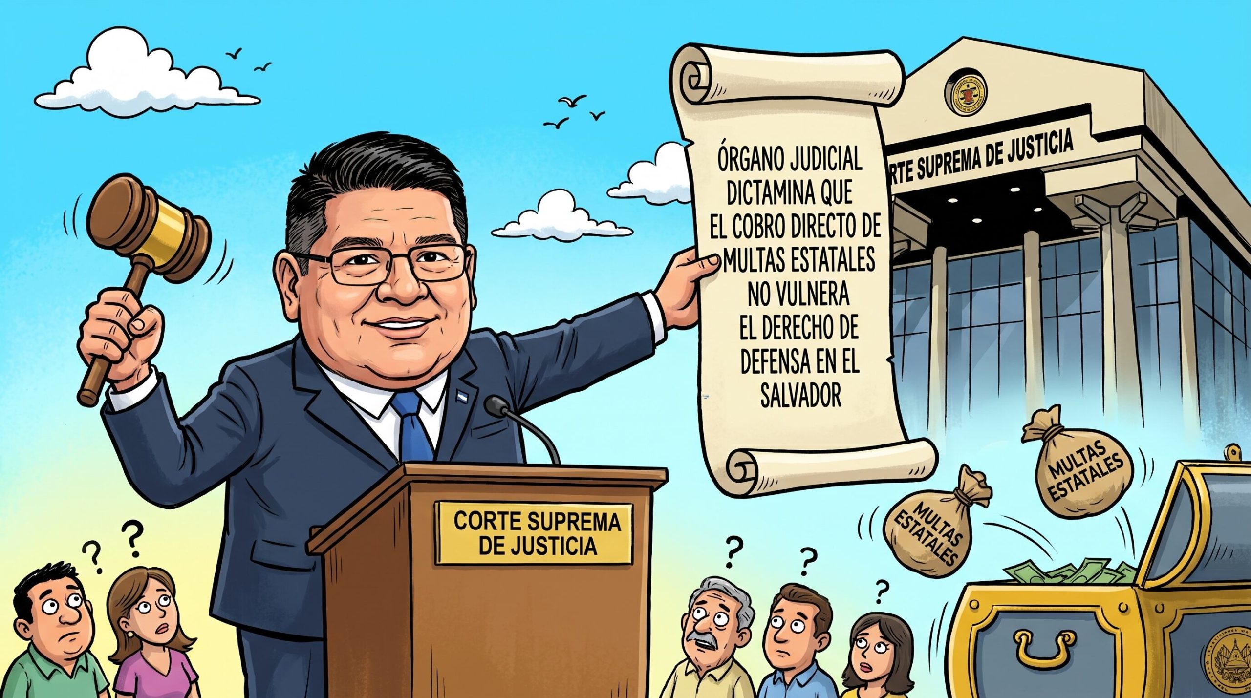 Órgano Judicial determina que el cobro directo de multas estatales no vulnera el derecho de defensa en El Salvador