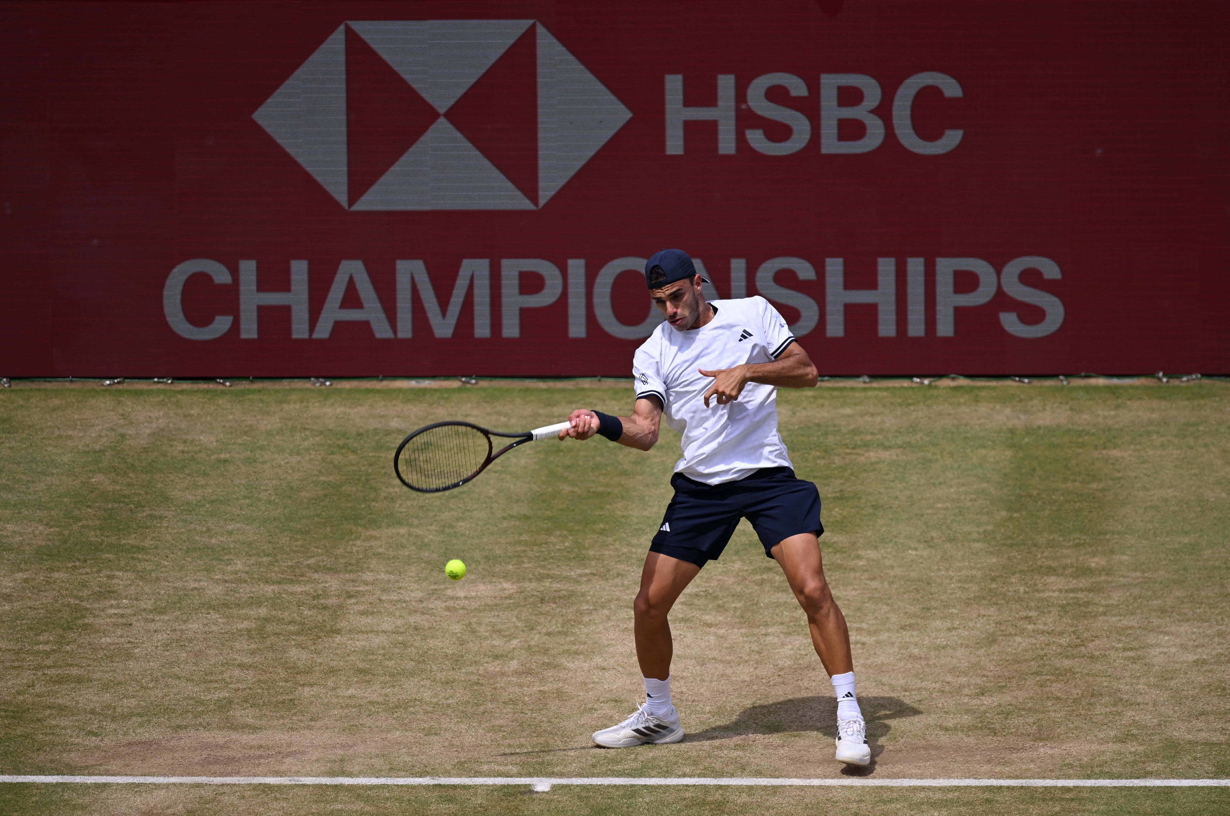 Francisco Cerúndolo conquistó en Eastbourne 2023 el único título sobre césped de su carrera (Crédito: REUTERS/Jaimi Joy)