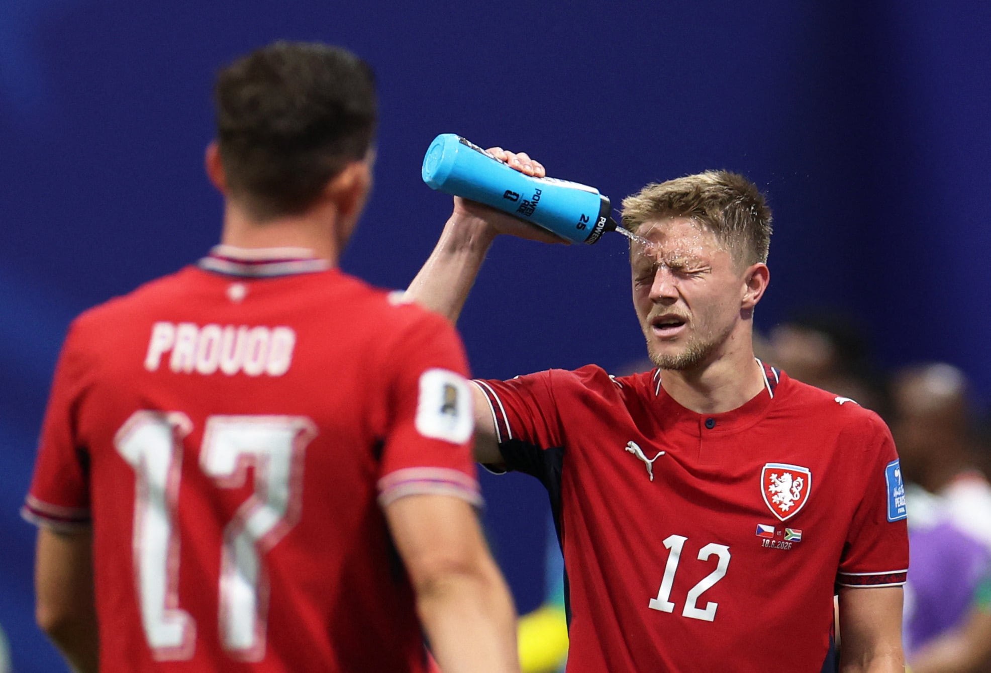 Cada partido del Mundial 2026 tiene dos pausas de hidratación, una cerca del minuto 22 de cada tiempo y con una duración de tres minutos REUTERS/Siphiwe Sibeko