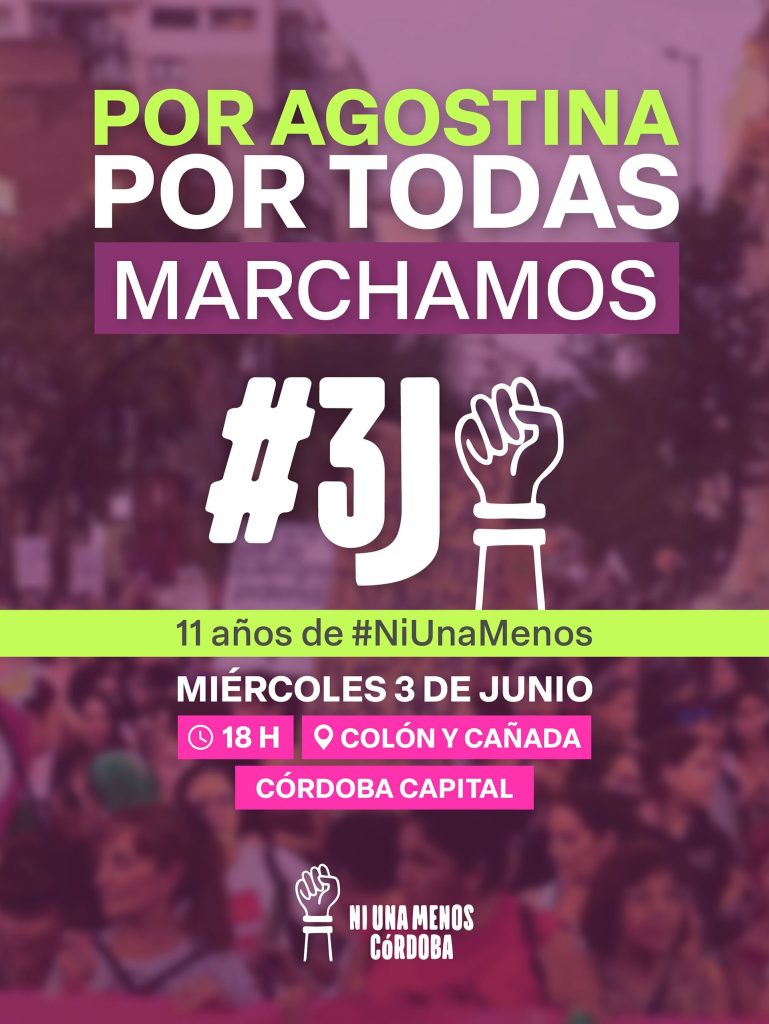 “Por Agostina”: en Córdoba habilitaron el retiro anticipado en las escuelas para ir a la marcha de Ni Una Menos