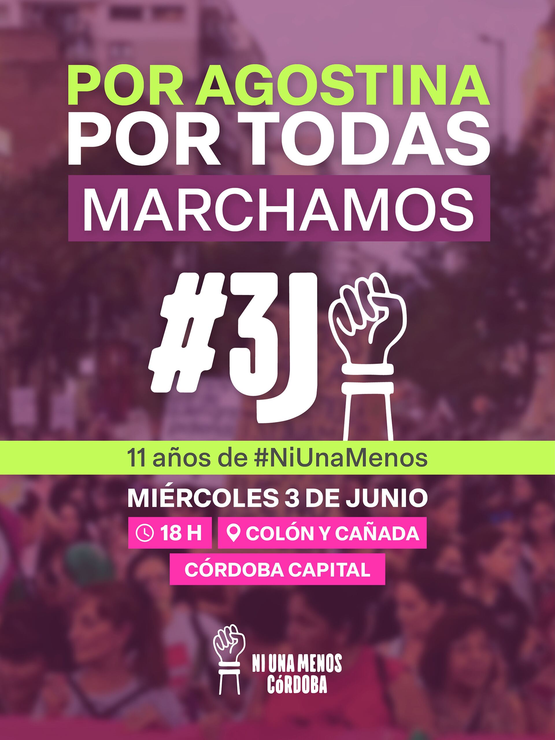 “Por Agostina”: en Córdoba habilitaron el retiro anticipado en las escuelas para ir a la marcha de Ni Una Menos