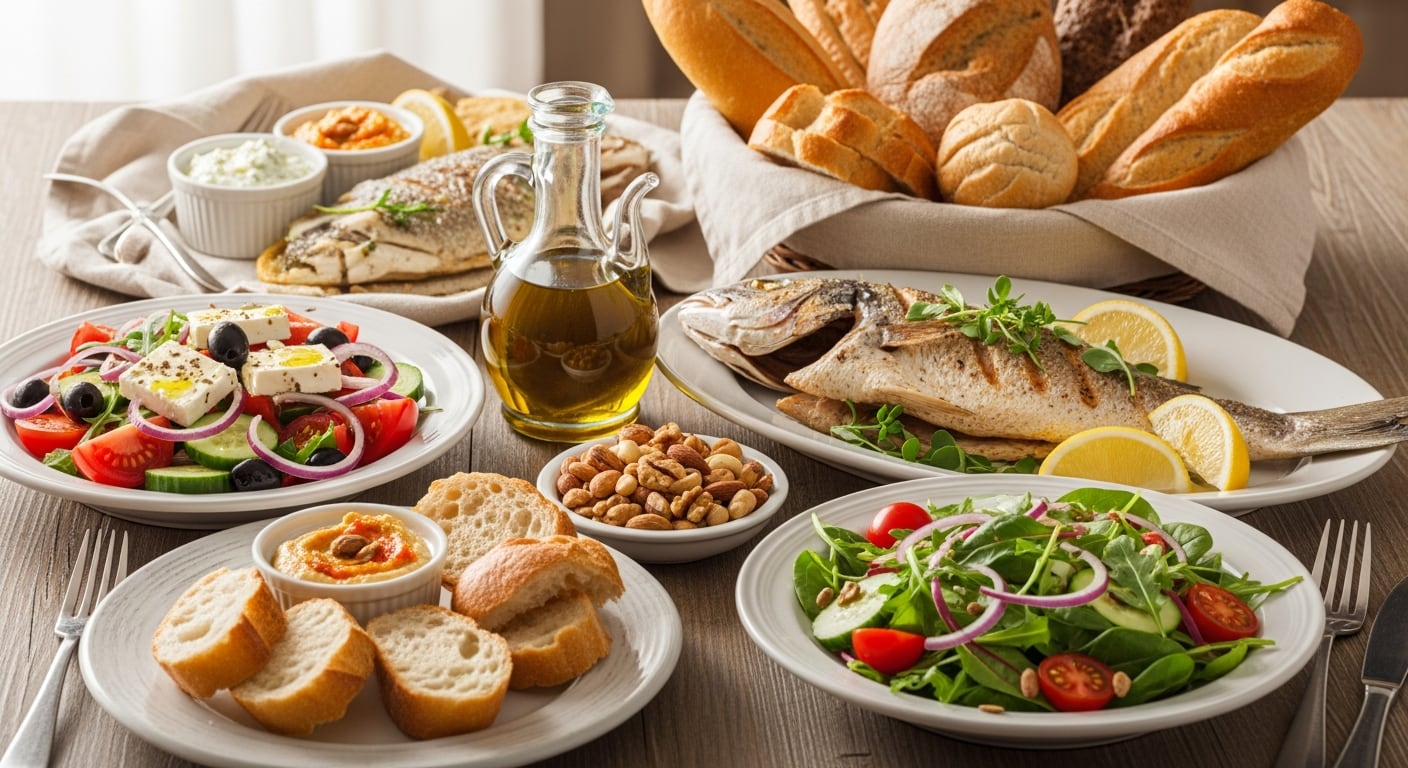 La dieta mediterránea y el enfoque DASH se asocian con menos insomnio y con menor riesgo de enfermedades cardiovasculares (Imagen Ilustrativa Infobae)