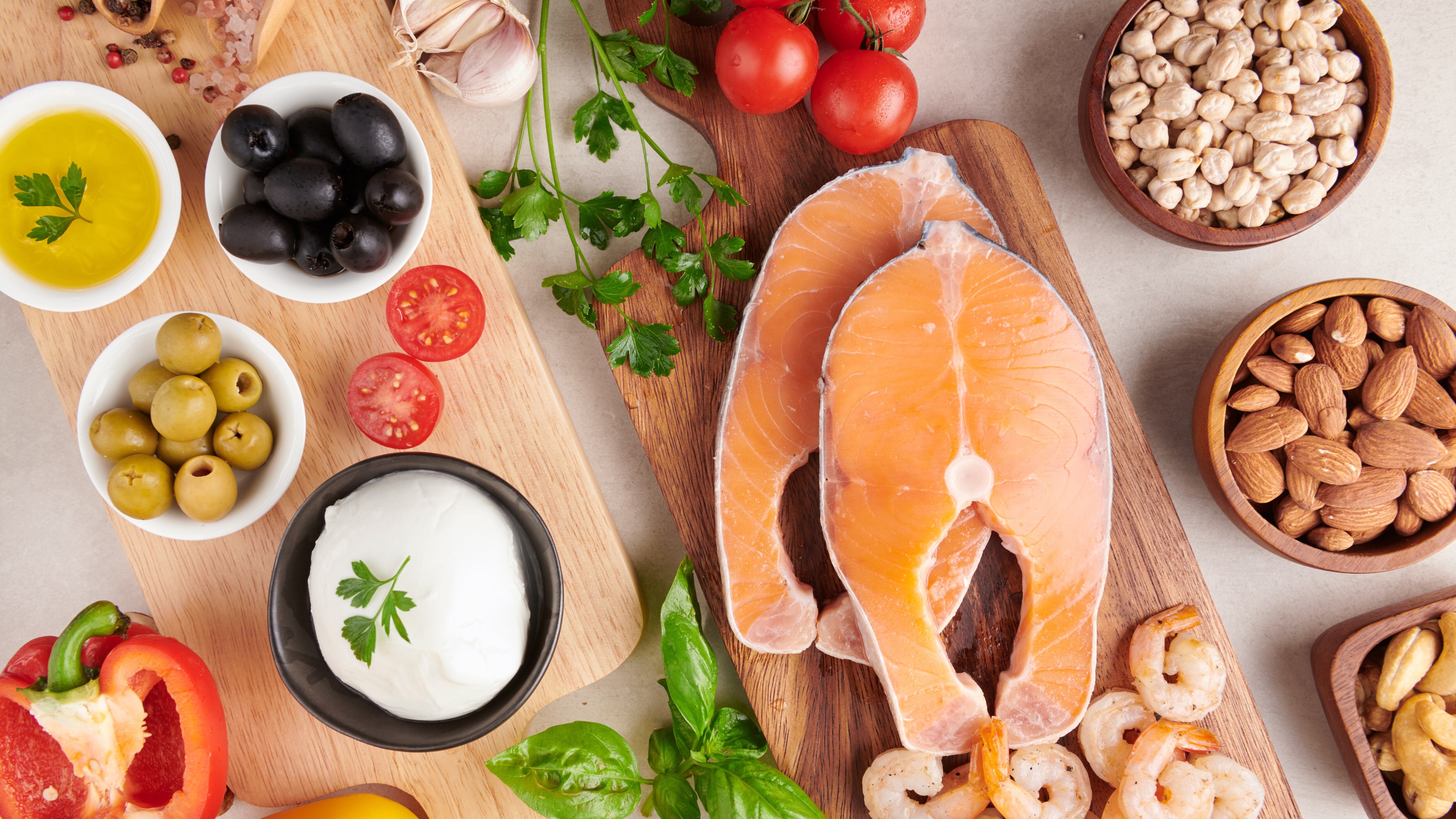 El patrón de alimentación mediterráneo se asocia con menor riesgo de diabetes y enfermedades cardiovasculares (Freepik)