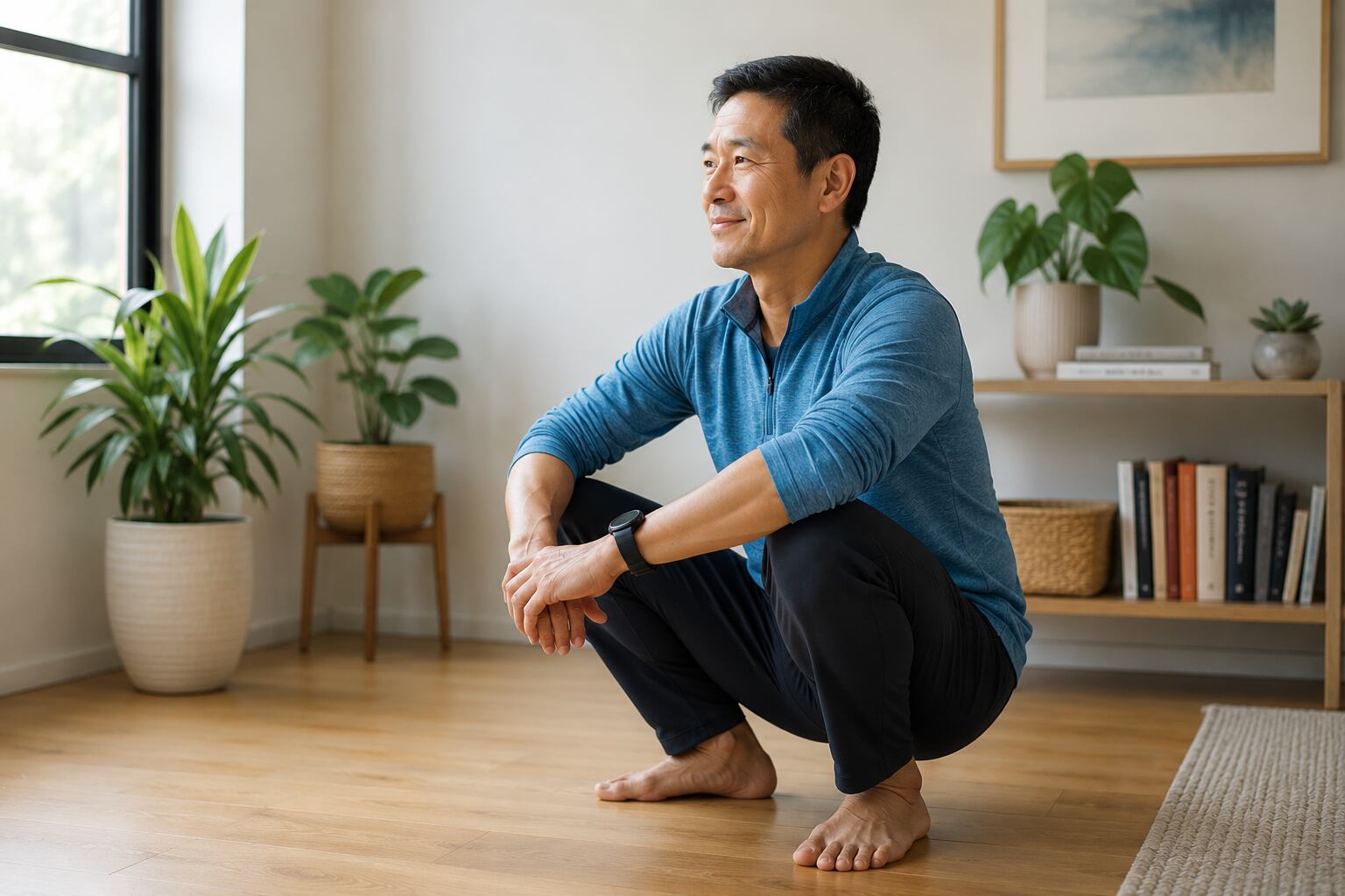 Expertos recomiendan practicar la sentadilla profunda de forma gradual y consultar a un fisioterapeuta o entrenador si hay dolor o antecedentes clínicos (Imagen Ilustrativa Infobae)