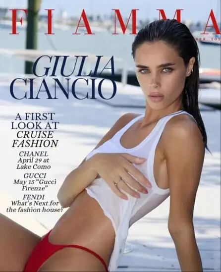 La agencia Select Model Global incorporó a Ciancio a su cartera y la impulsó hacia campañas publicitarias de alcance internacional