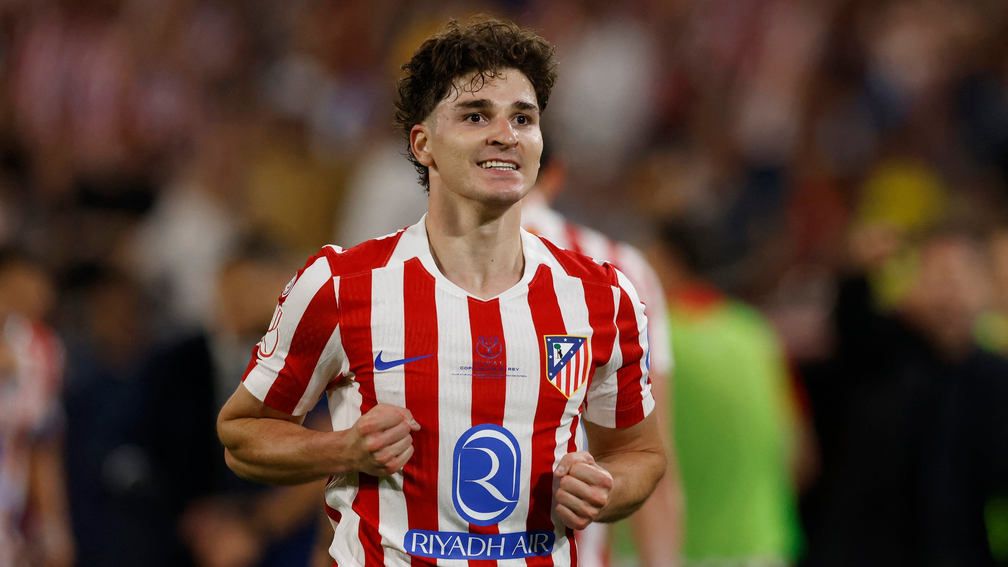 El jugador del Atlético Madrid Julián Álvarez (REUTERS/Marcelo Del Pozo)