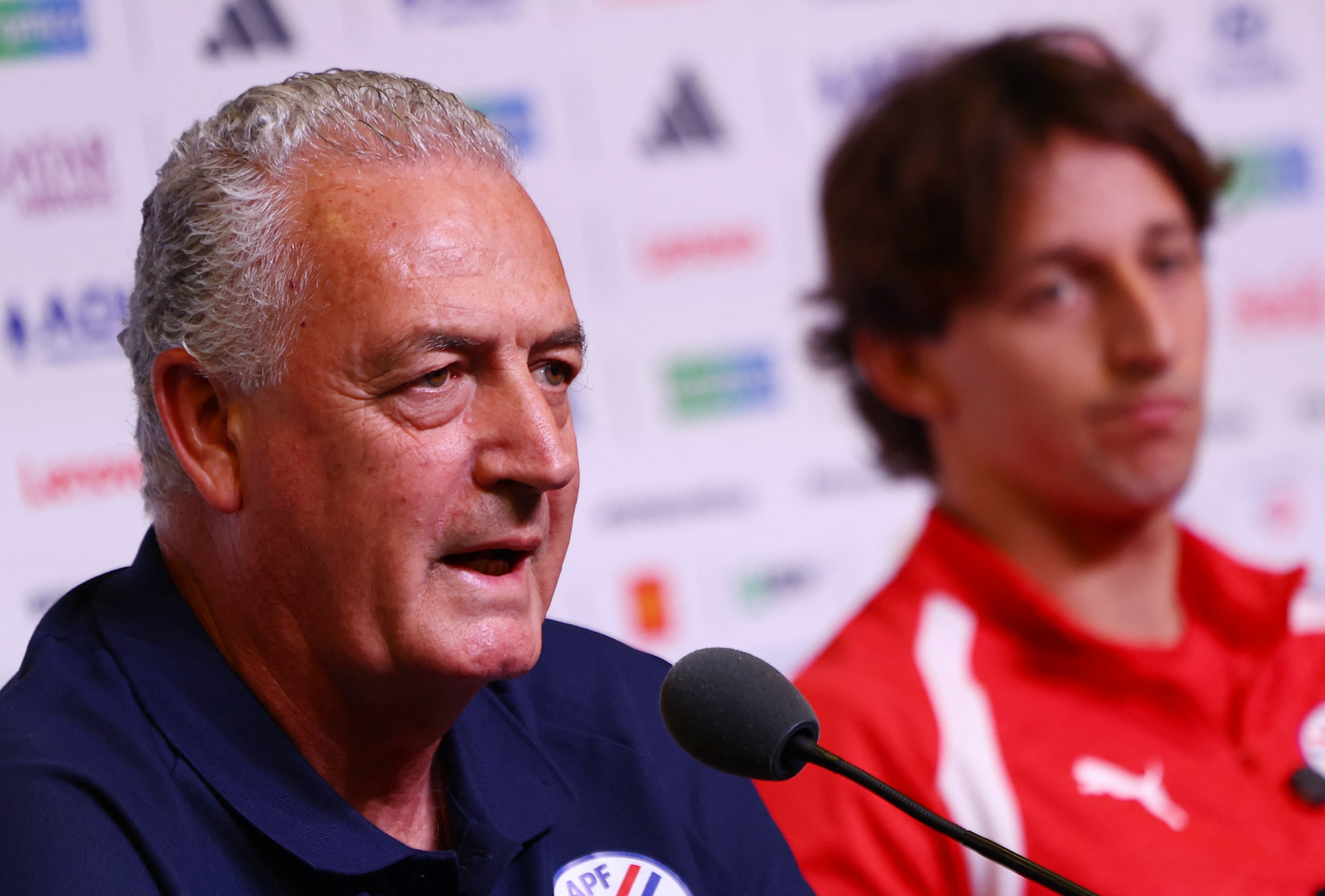Gustavo Alfaro y Matías Galarza Fonda en conferencia de prensa (REUTERS/Eloisa Lopez)
