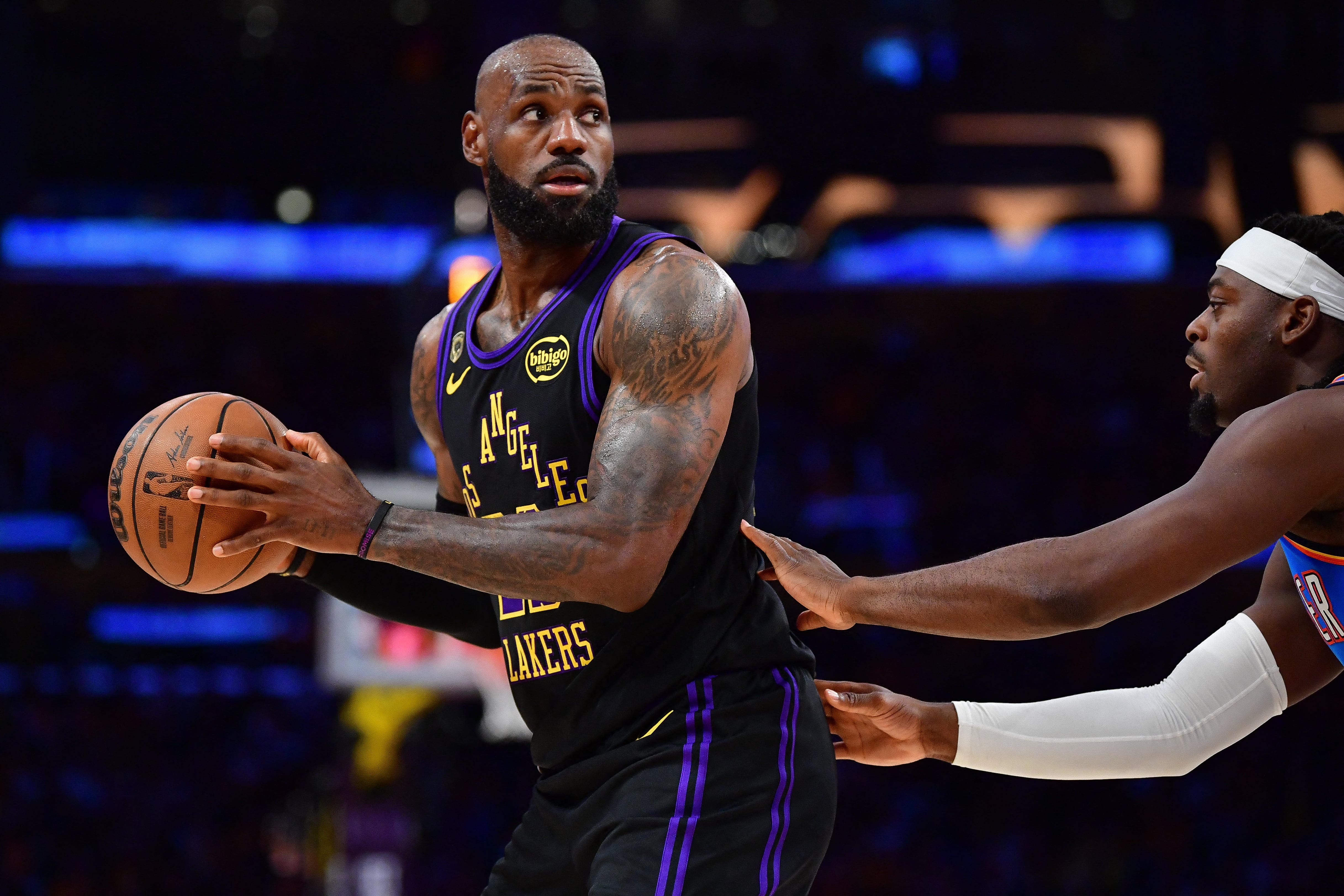 La figura de LeBron James representa la evolución del atleta contemporáneo, según TIME (Mandatory Credit: Gary A. Vasquez-Imagn Images)