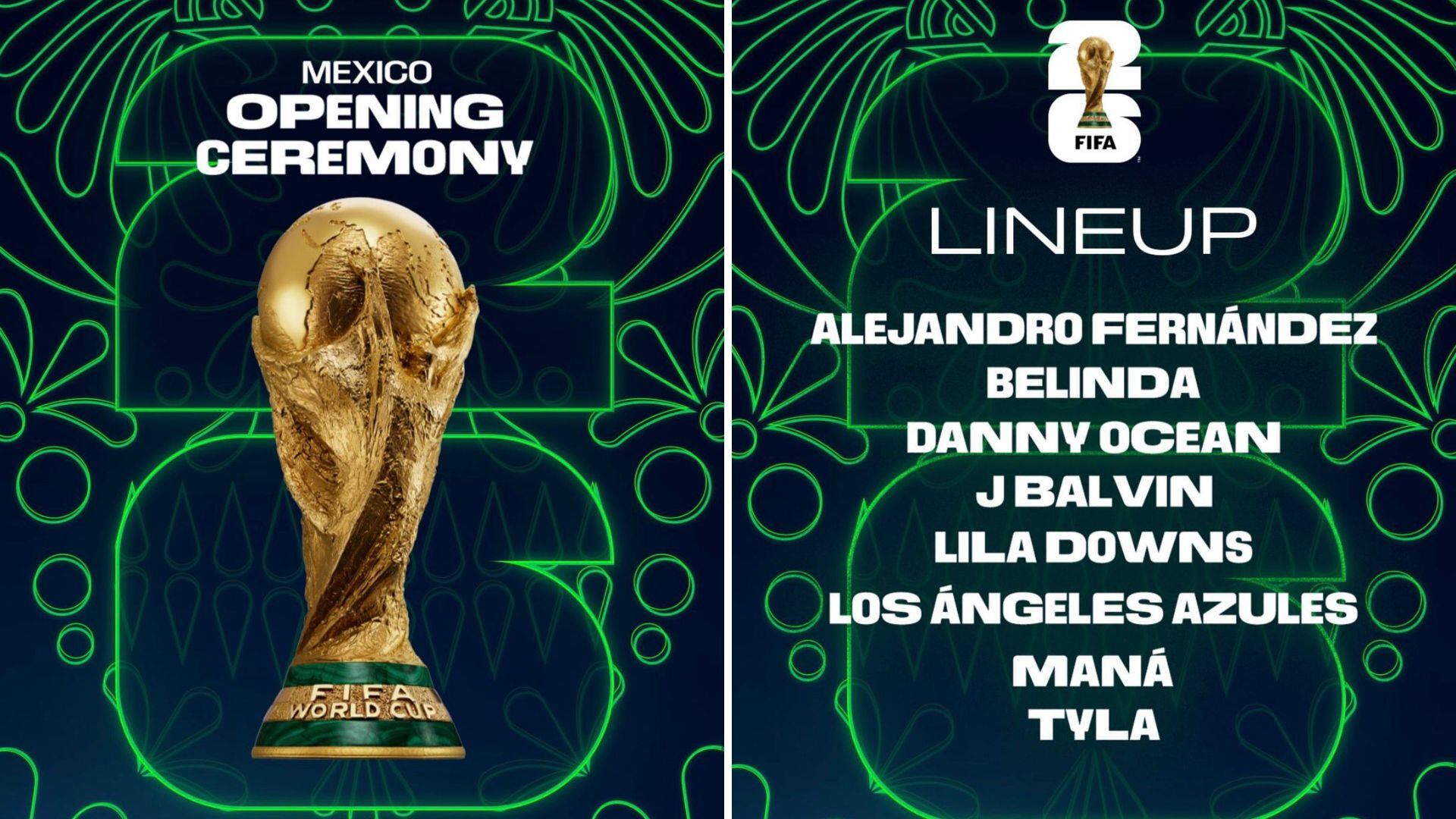 Los artistas internacionales que participarán en el show de inauguración